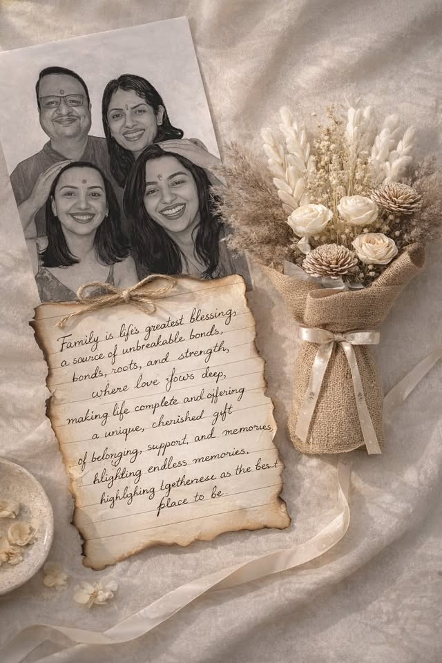 Ready-to-Gift Combo — Sketch, Letter & Bouquet